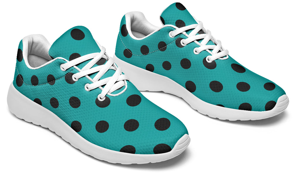 Penny Royal Teal Polka Dot Sneakers