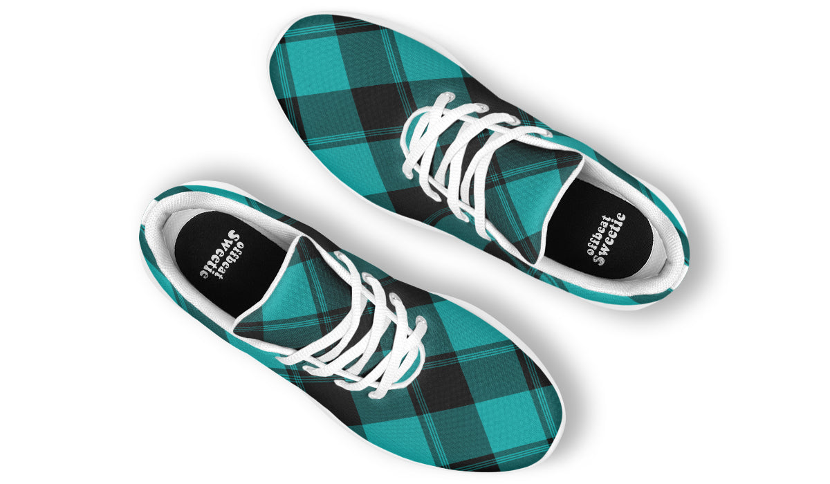 Pennyroyal Teal Plaid Sneakers