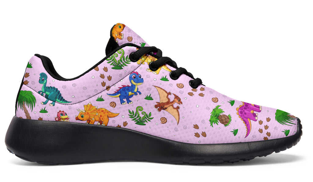 Pink And Blue Mismatched Baby Dinos Sneakers - Offbeat Sweetie