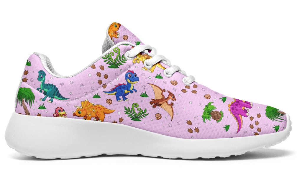 Pink And Blue Mismatched Baby Dinos Sneakers - Offbeat Sweetie