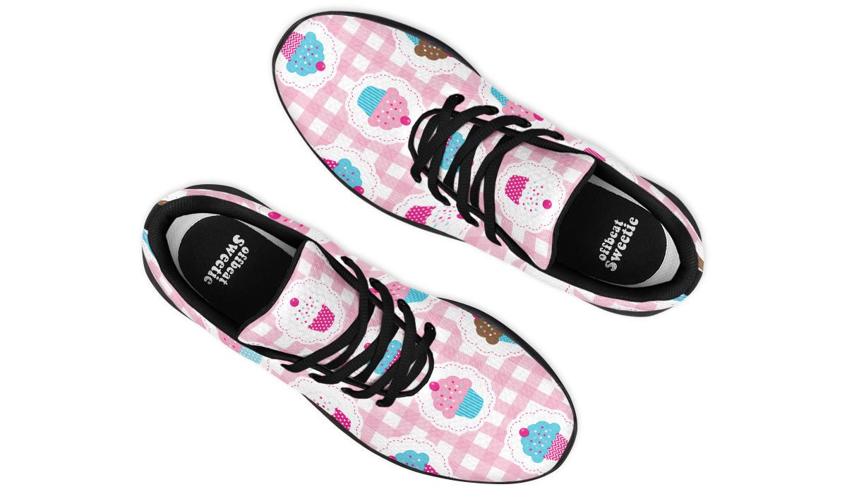 Pink Gingham Cupcakes Sneakers