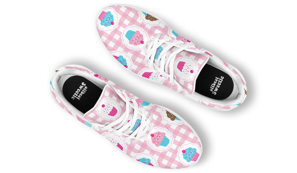 Pink Gingham Cupcakes Sneakers