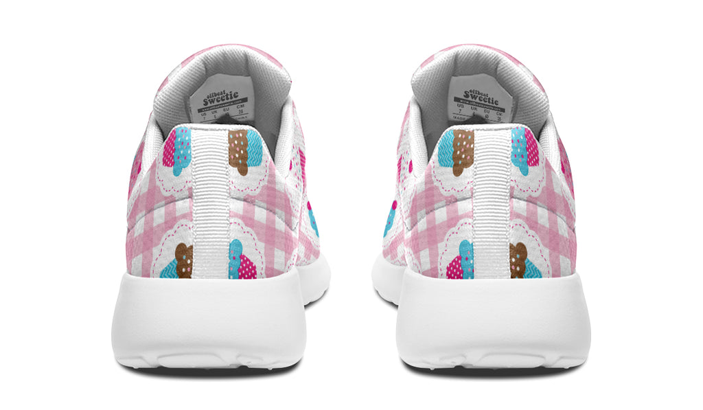 Pink Gingham Cupcakes Sneakers