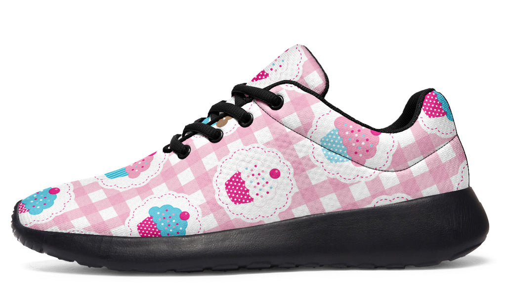 Pink Gingham Cupcakes Sneakers