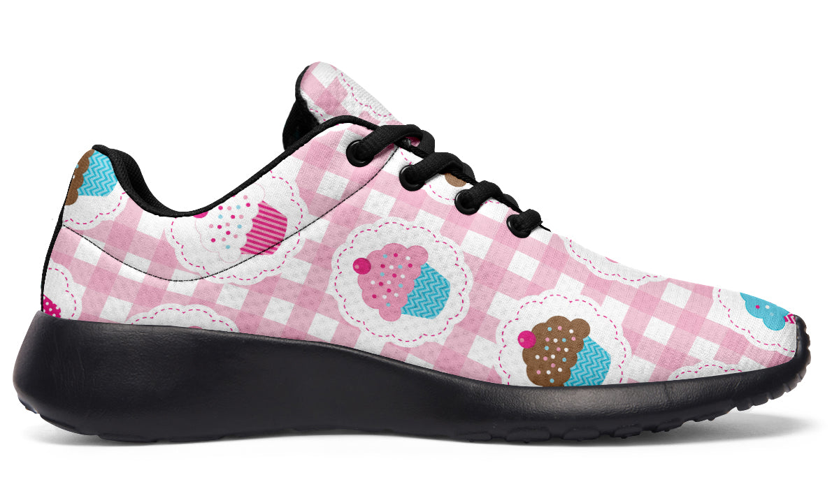 Pink Gingham Cupcakes Sneakers