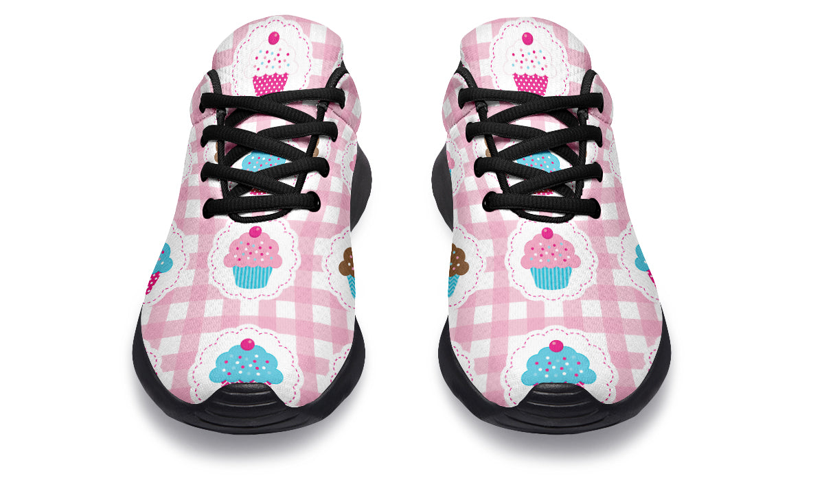 Pink Gingham Cupcakes Sneakers