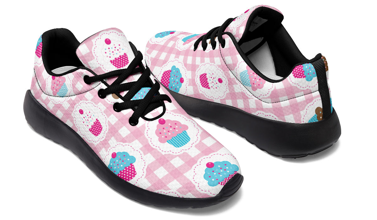 Pink Gingham Cupcakes Sneakers