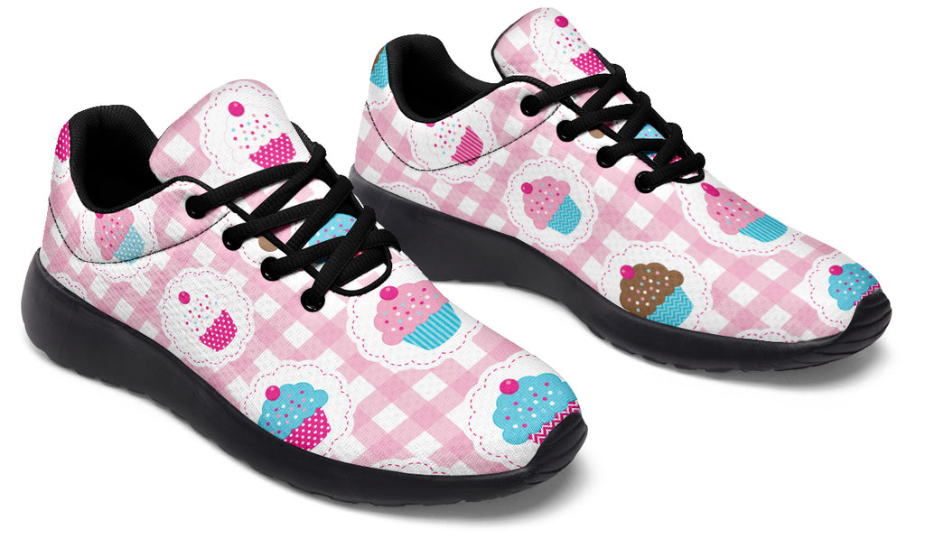 Pink Gingham Cupcakes Sneakers