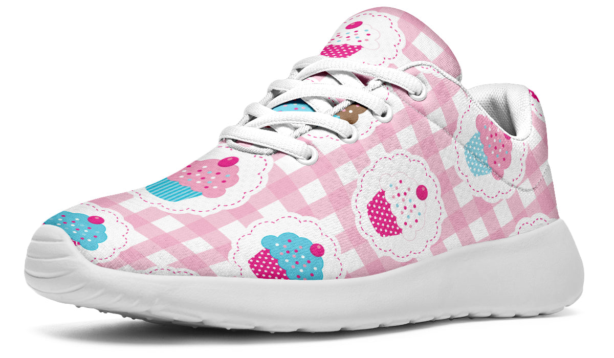 Pink Gingham Cupcakes Sneakers