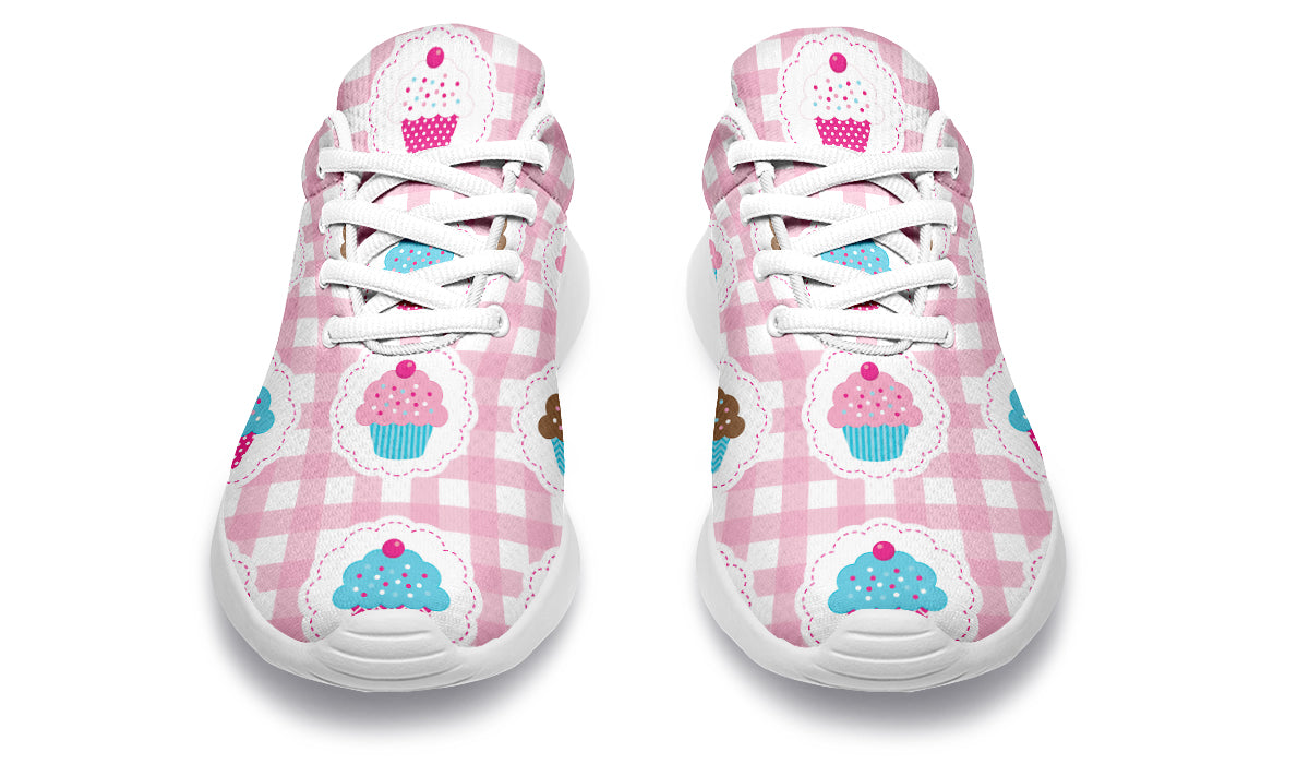 Pink Gingham Cupcakes Sneakers