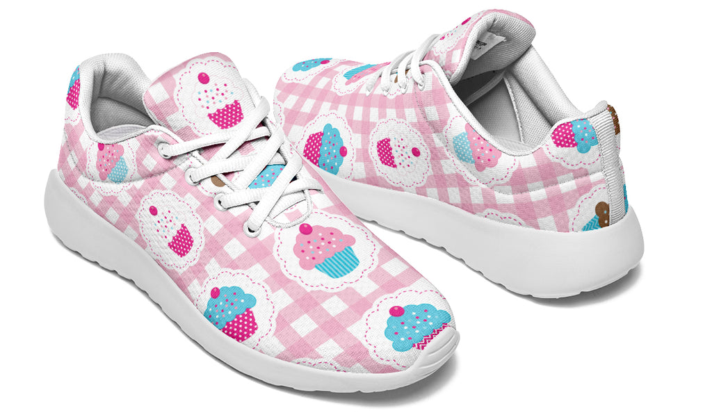 Pink Gingham Cupcakes Sneakers