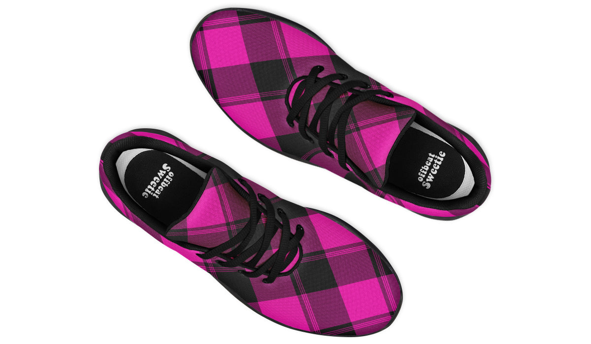 Pretty In Pink Plaid Sneakers