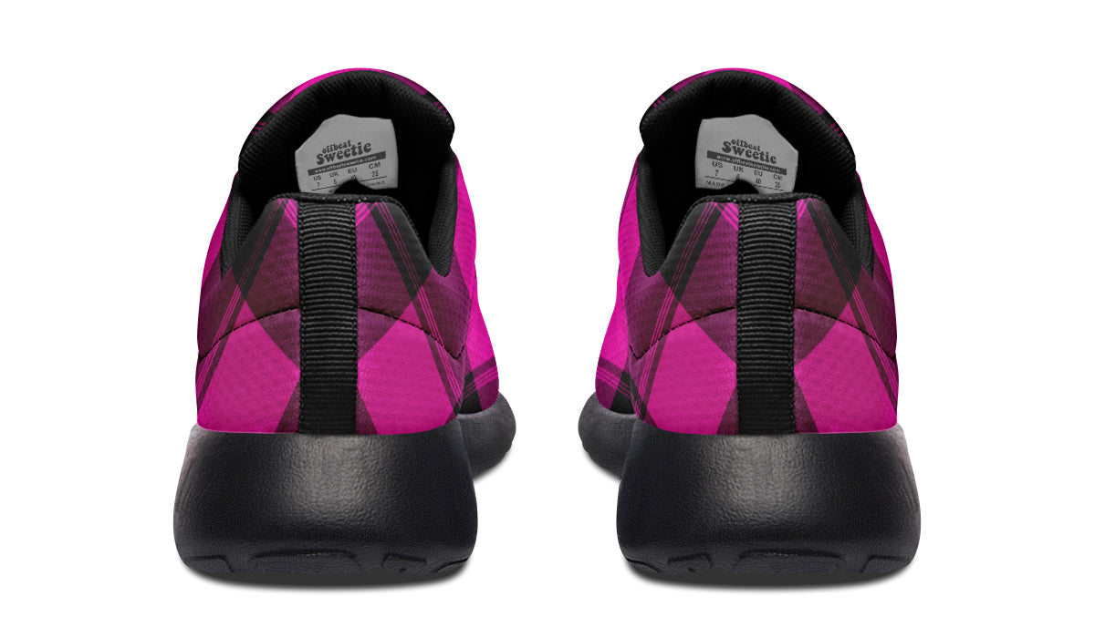 Pretty In Pink Plaid Sneakers