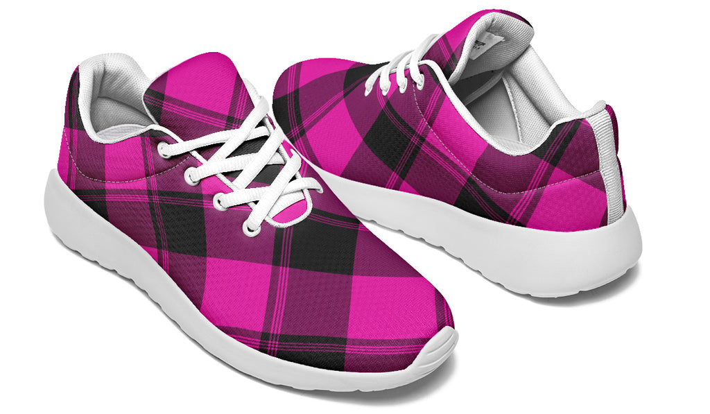 Pretty In Pink Plaid Sneakers