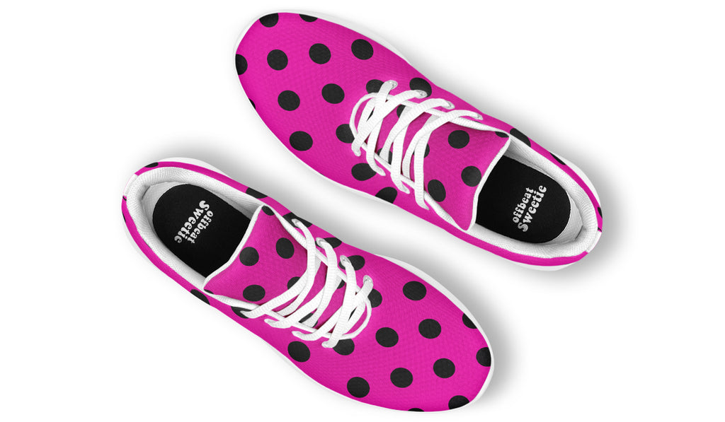 Pretty In Pink Polka Dot Sneakers