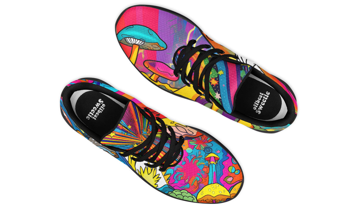 Psychedelic Mushies Sneakers - Offbeat Sweetie