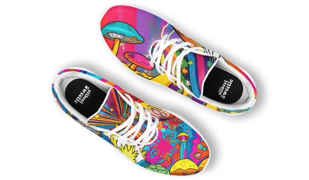 Psychedelic Mushies Sneakers - Offbeat Sweetie