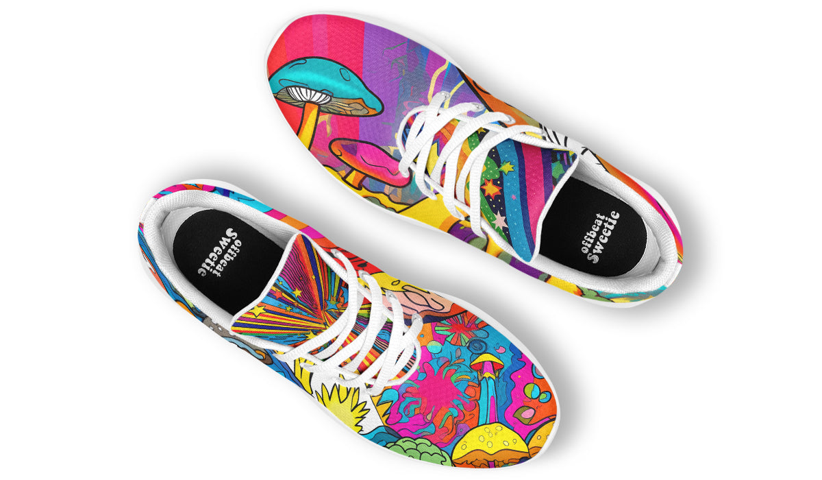 Psychedelic Mushies Sneakers - Offbeat Sweetie