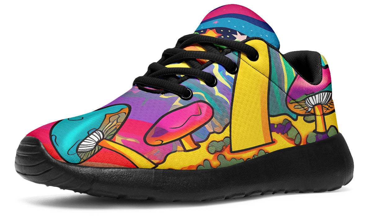 Psychedelic Mushies Sneakers - Offbeat Sweetie