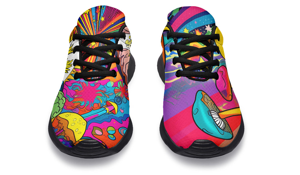 Psychedelic Mushies Sneakers - Offbeat Sweetie