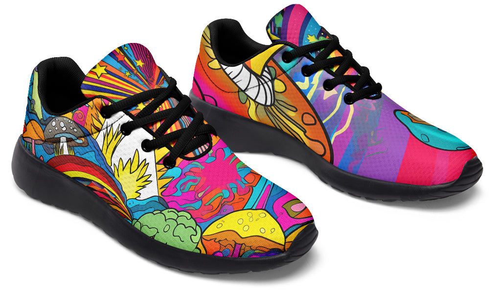 Psychedelic Mushies Sneakers - Offbeat Sweetie