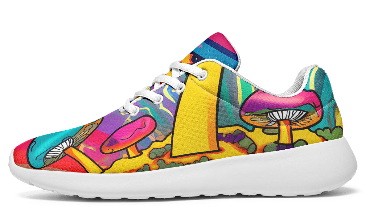 Psychedelic Mushies Sneakers - Offbeat Sweetie