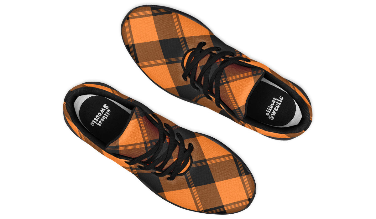 Pumpkin Pop Plaid Sneakers