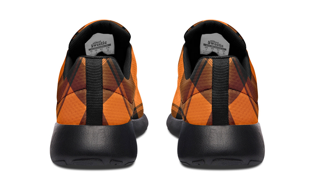 Pumpkin Pop Plaid Sneakers