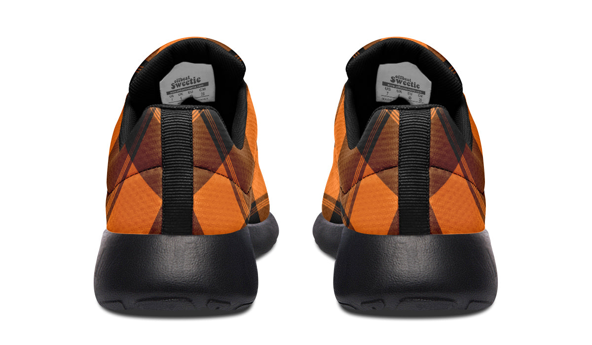 Pumpkin Pop Plaid Sneakers