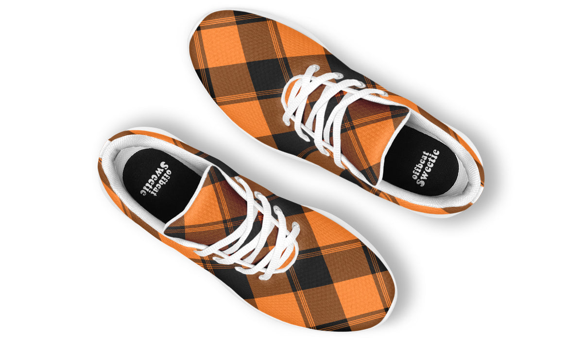 Pumpkin Pop Plaid Sneakers