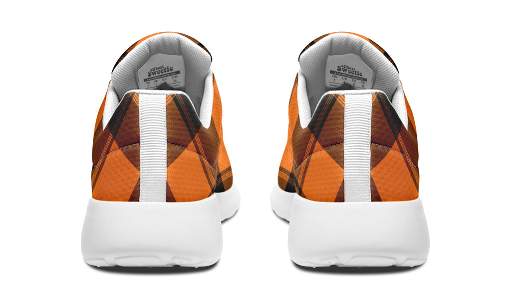 Pumpkin Pop Plaid Sneakers