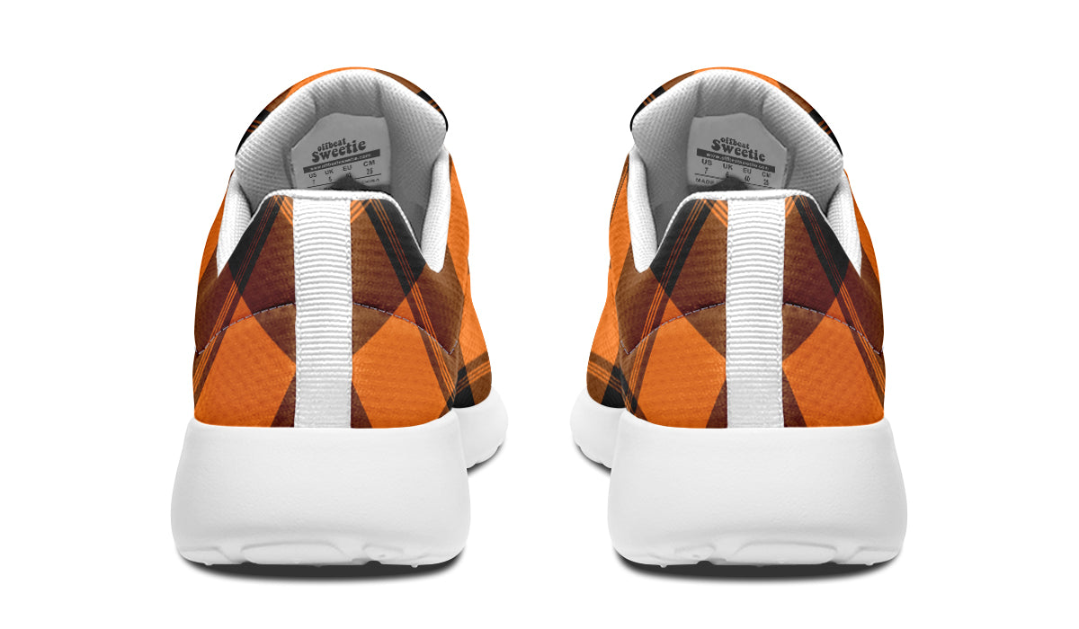 Pumpkin Pop Plaid Sneakers