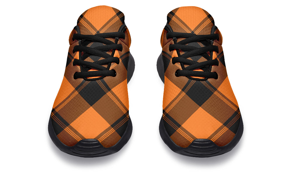 Pumpkin Pop Plaid Sneakers