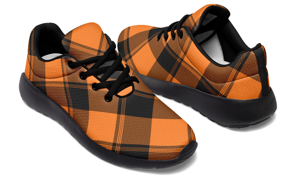 Pumpkin Pop Plaid Sneakers