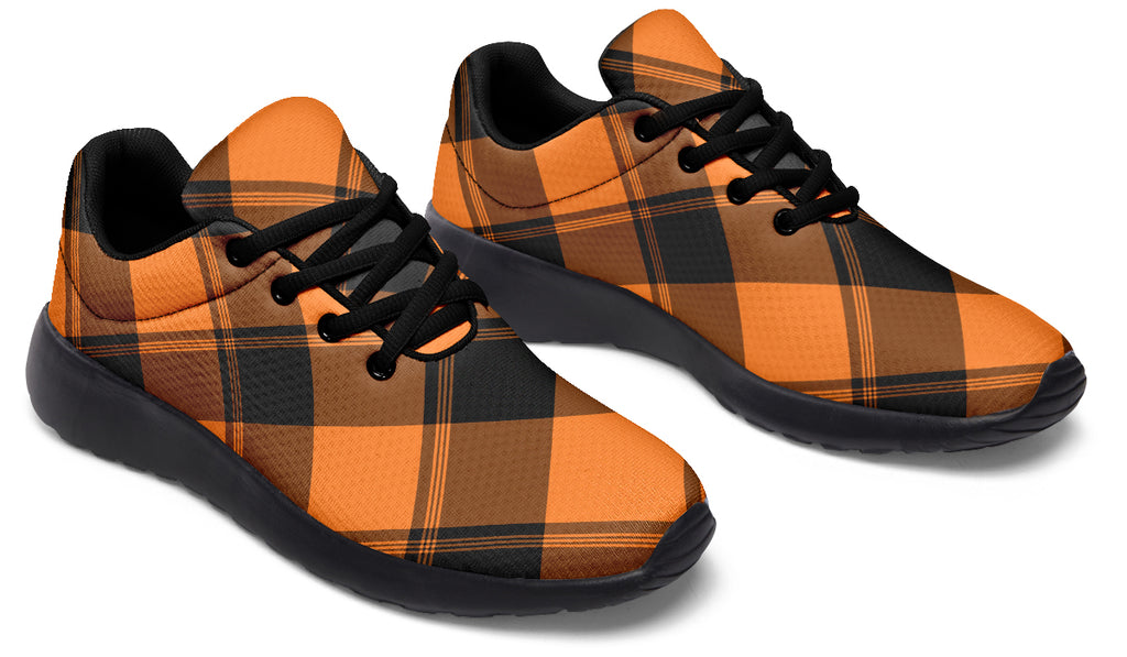 Pumpkin Pop Plaid Sneakers