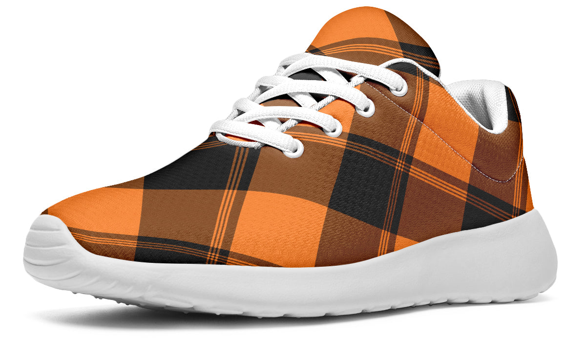 Pumpkin Pop Plaid Sneakers