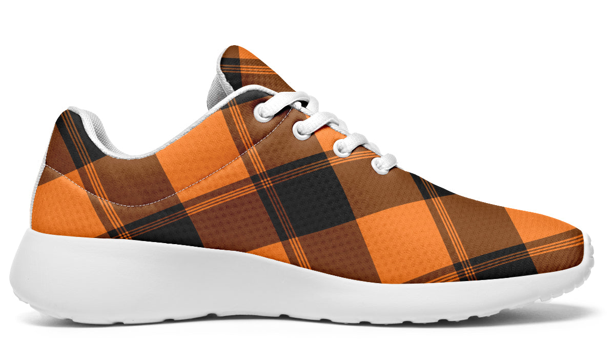 Pumpkin Pop Plaid Sneakers