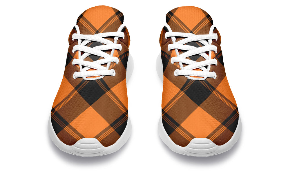 Pumpkin Pop Plaid Sneakers