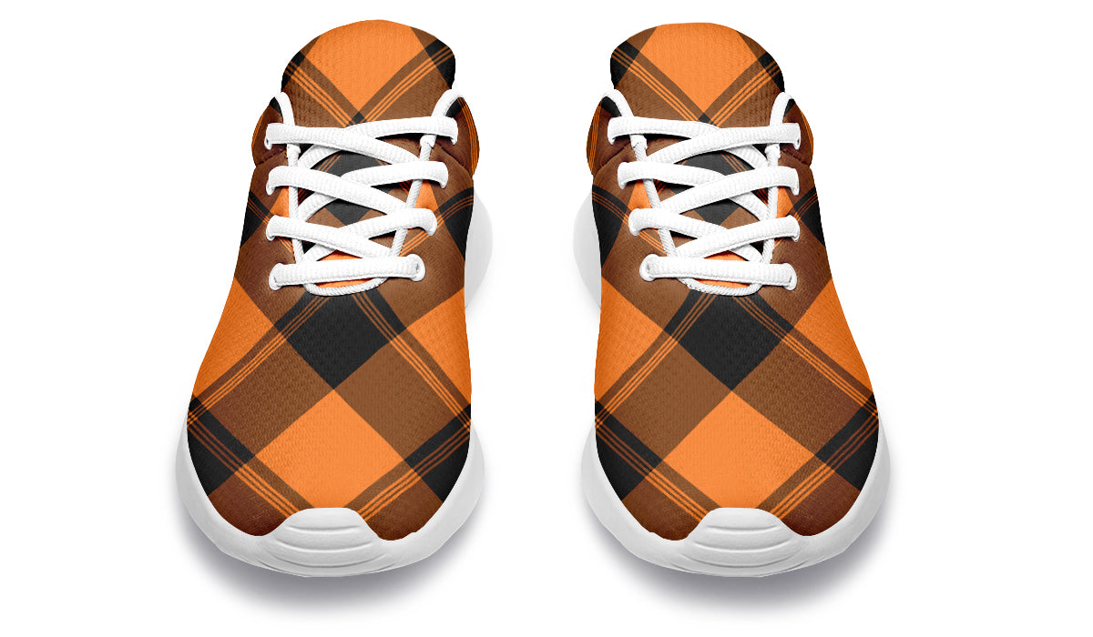 Pumpkin Pop Plaid Sneakers