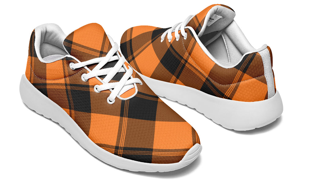 Pumpkin Pop Plaid Sneakers