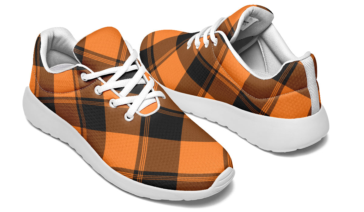 Pumpkin Pop Plaid Sneakers