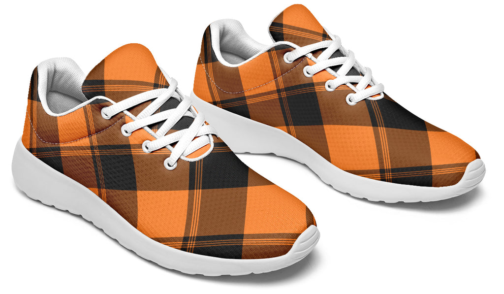 Pumpkin Pop Plaid Sneakers