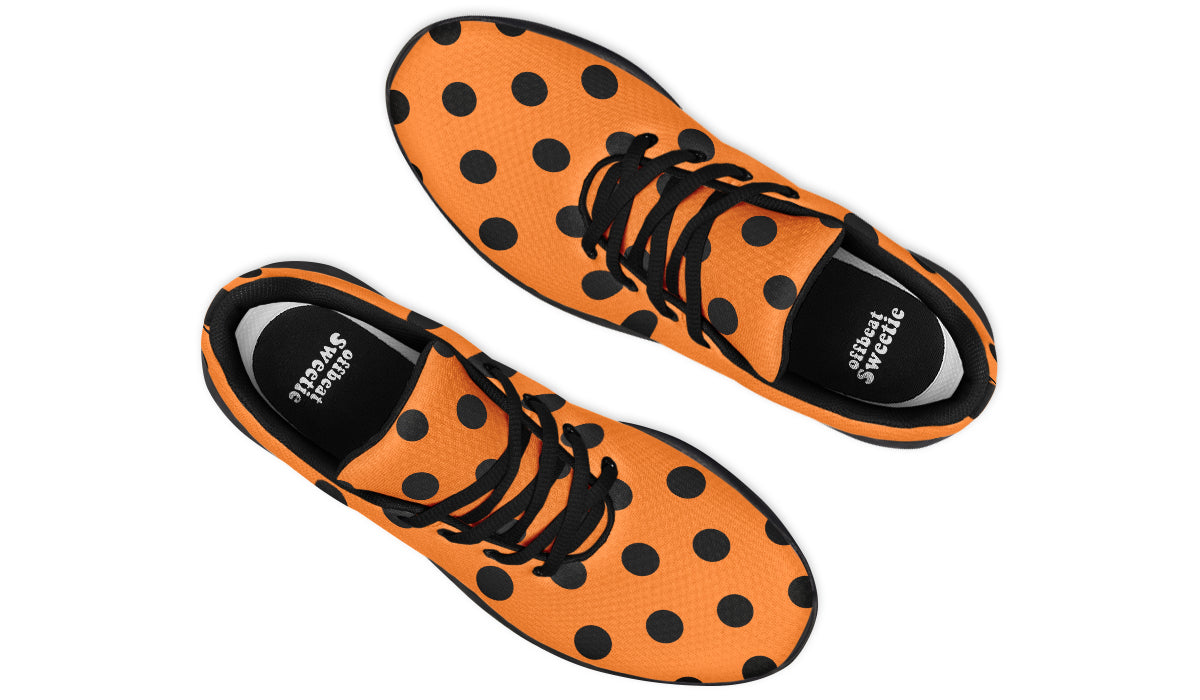 Pumpkin Pop Polka Dot Sneakers