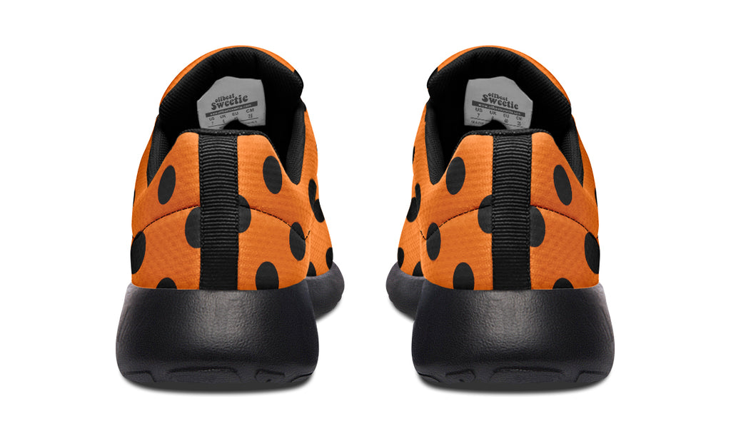 Pumpkin Pop Polka Dot Sneakers