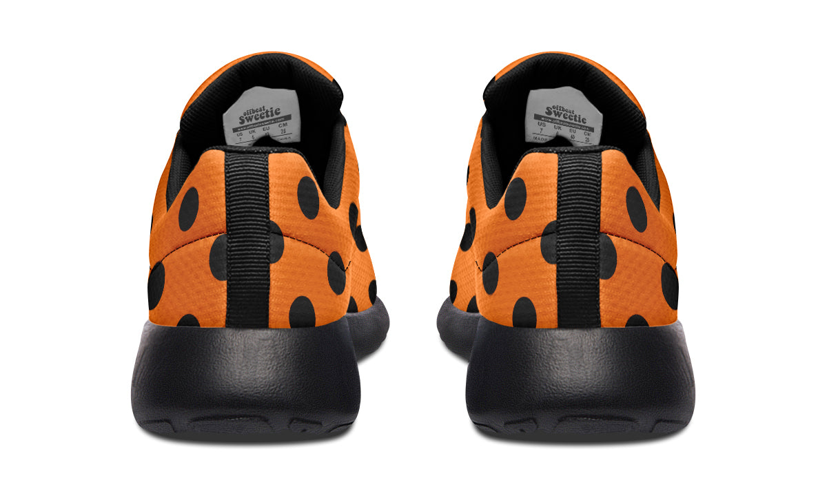 Pumpkin Pop Polka Dot Sneakers