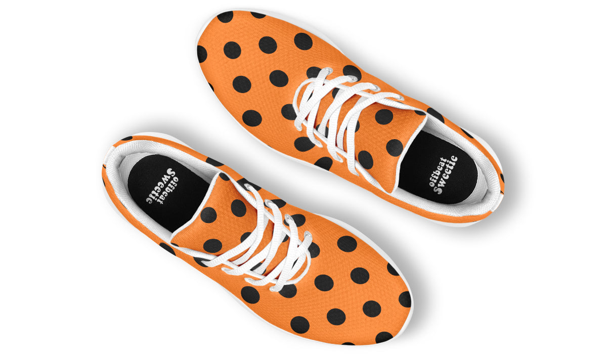 Pumpkin Pop Polka Dot Sneakers