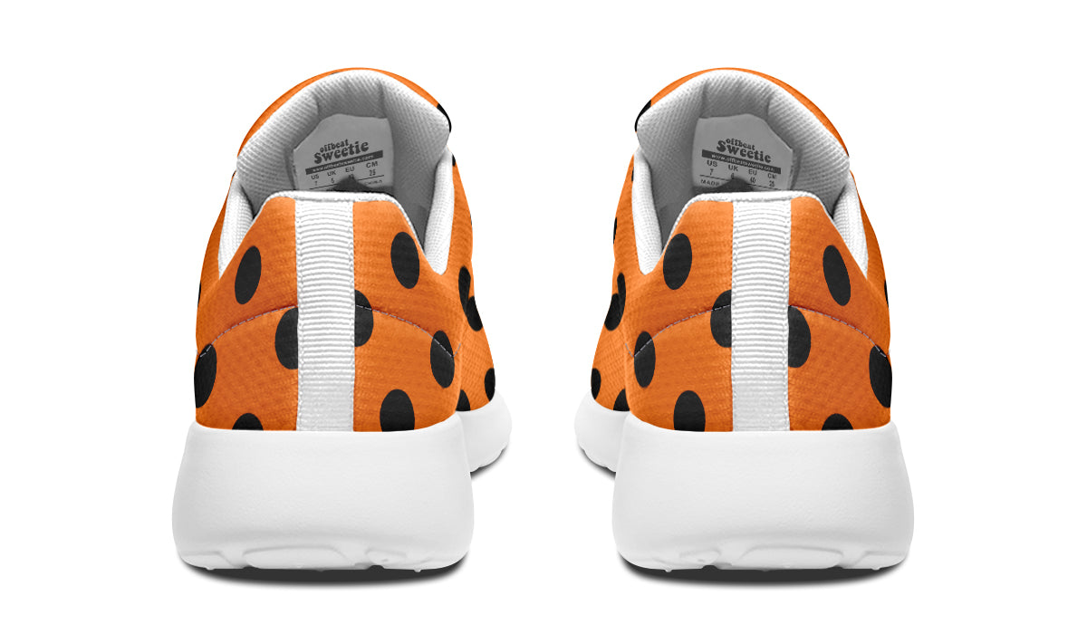 Pumpkin Pop Polka Dot Sneakers