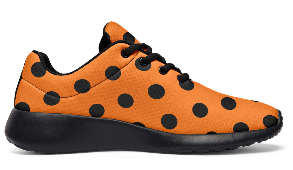 Pumpkin Pop Polka Dot Sneakers