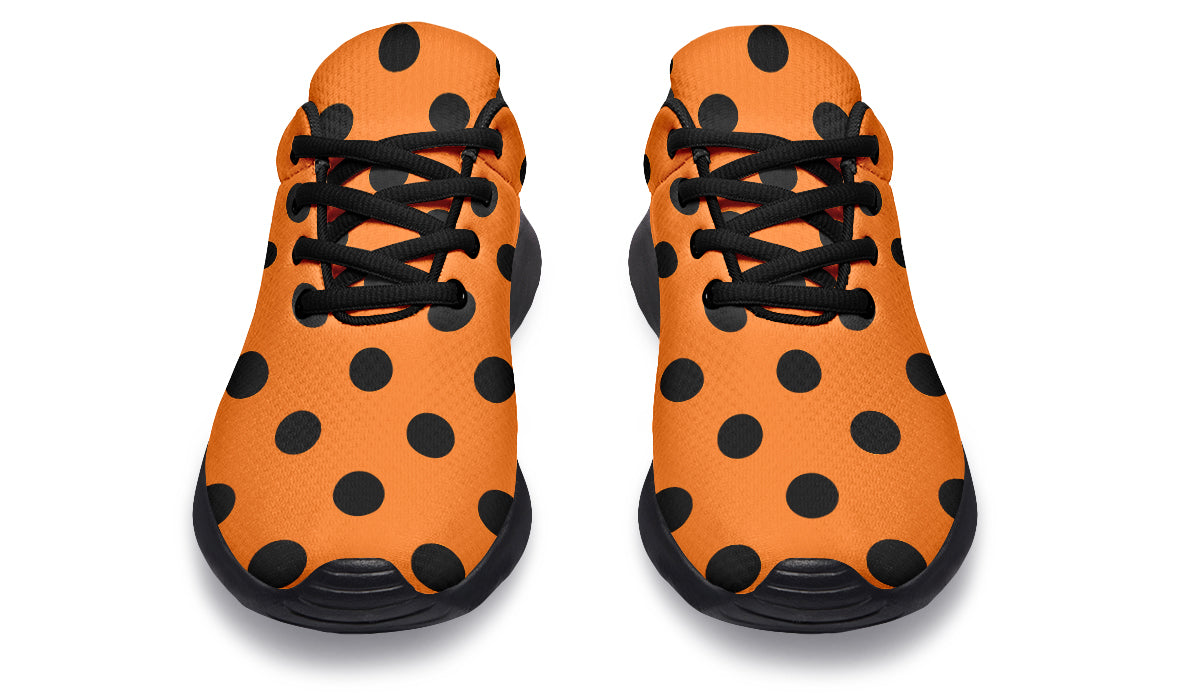 Pumpkin Pop Polka Dot Sneakers