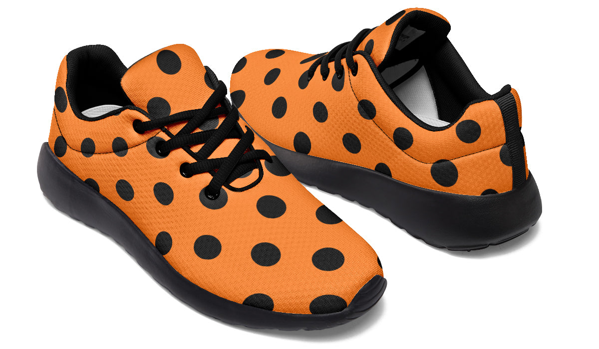 Pumpkin Pop Polka Dot Sneakers